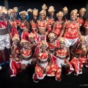 Carnaval de Maripasoula en Guyane. 2017. Costumes. Déguisements. En studio sur la place du bourg.