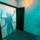 Lycee damas a Remire Montjoly Guyane.  Nuit des etoiles. theatre. Monstre a mains. Ombre chinoise.