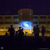 Lycee damas a Remire Montjoly Guyane.  Nuit des etoiles.