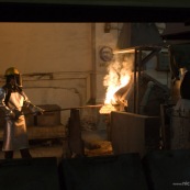 Siderurgie. Cuisson des moules en ceramique. Process de moulage en cire perdu. Moulage de l'acier. En Chine. Usine.